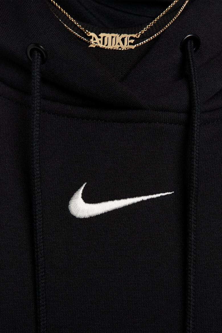 Nike Уголемено худи Phoenix с джоб кенгуру - Черен - Pepit.bg
