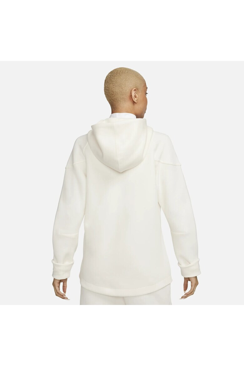 Nike Худи с памук с цип - Бял - Pepit.bg