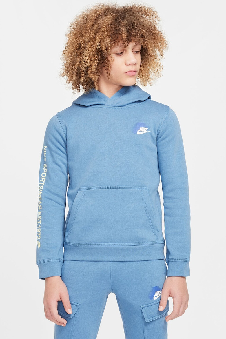 Nike Худи с принт и джоб кенгуру - Pepit.bg