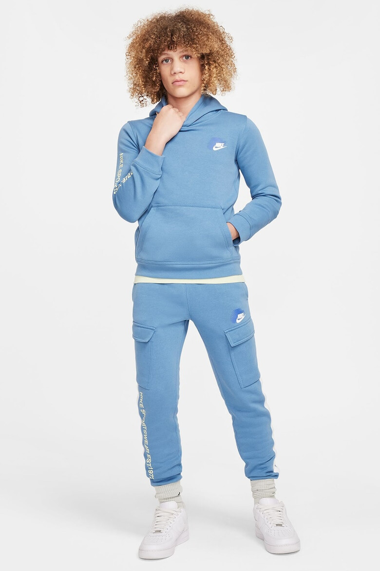 Nike Худи с принт и джоб кенгуру - Pepit.bg