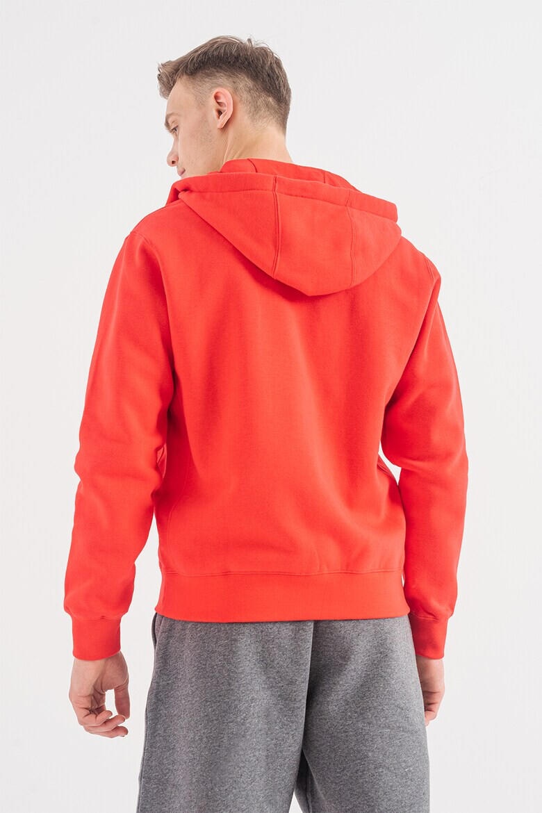 Nike Худи с цип и джобове - Червен - Pepit.bg