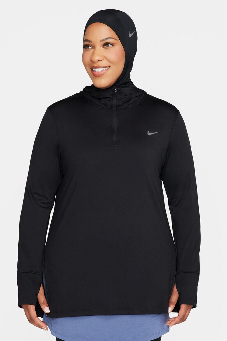 Nike Худи Swift Element с къс цип - за бягане - Pepit.bg