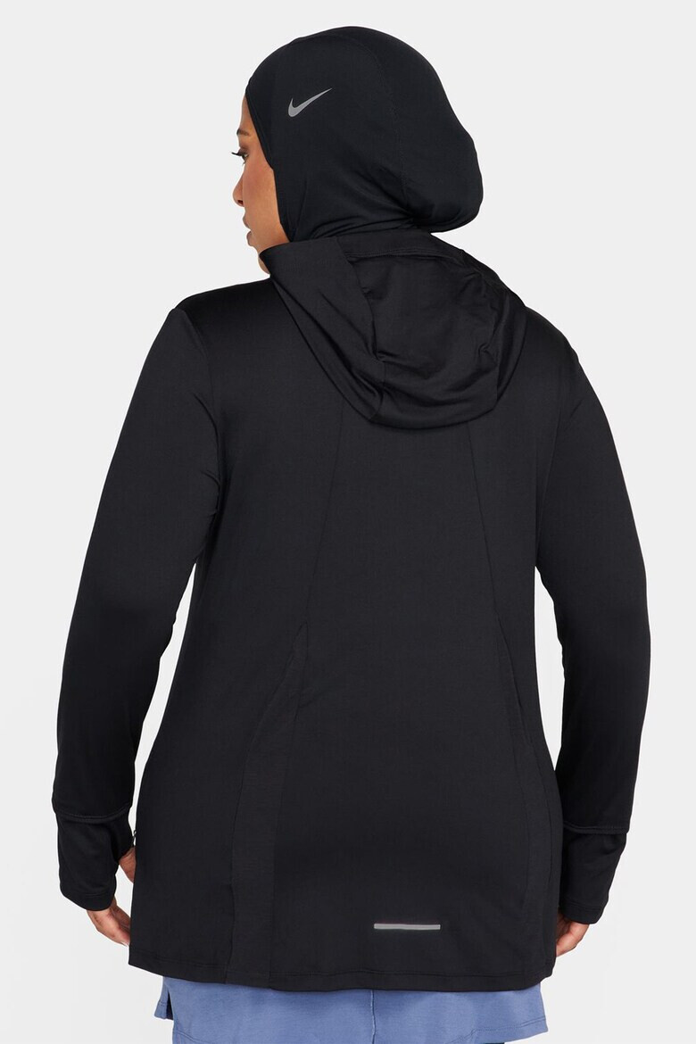 Nike Худи Swift Element с къс цип - за бягане - Pepit.bg