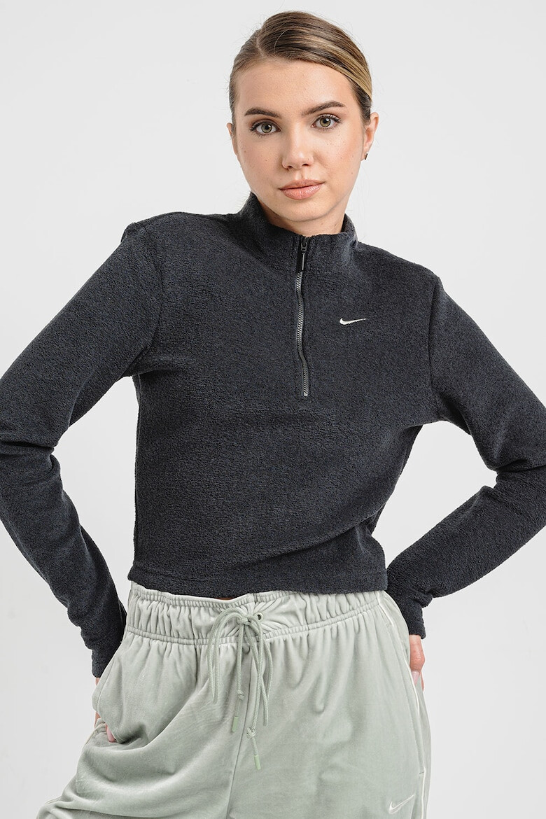Nike Къс суитшърт с къс цип - Pepit.bg