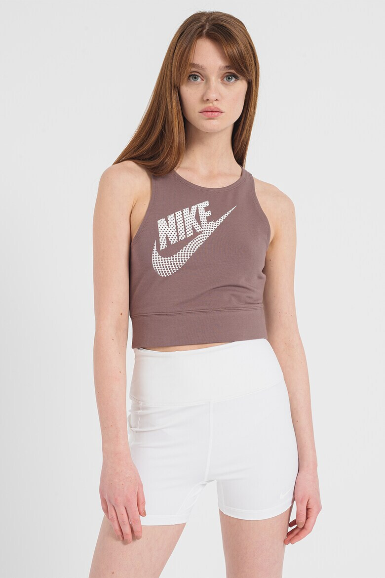 Nike Къс топ с изрязан гръб - Pepit.bg
