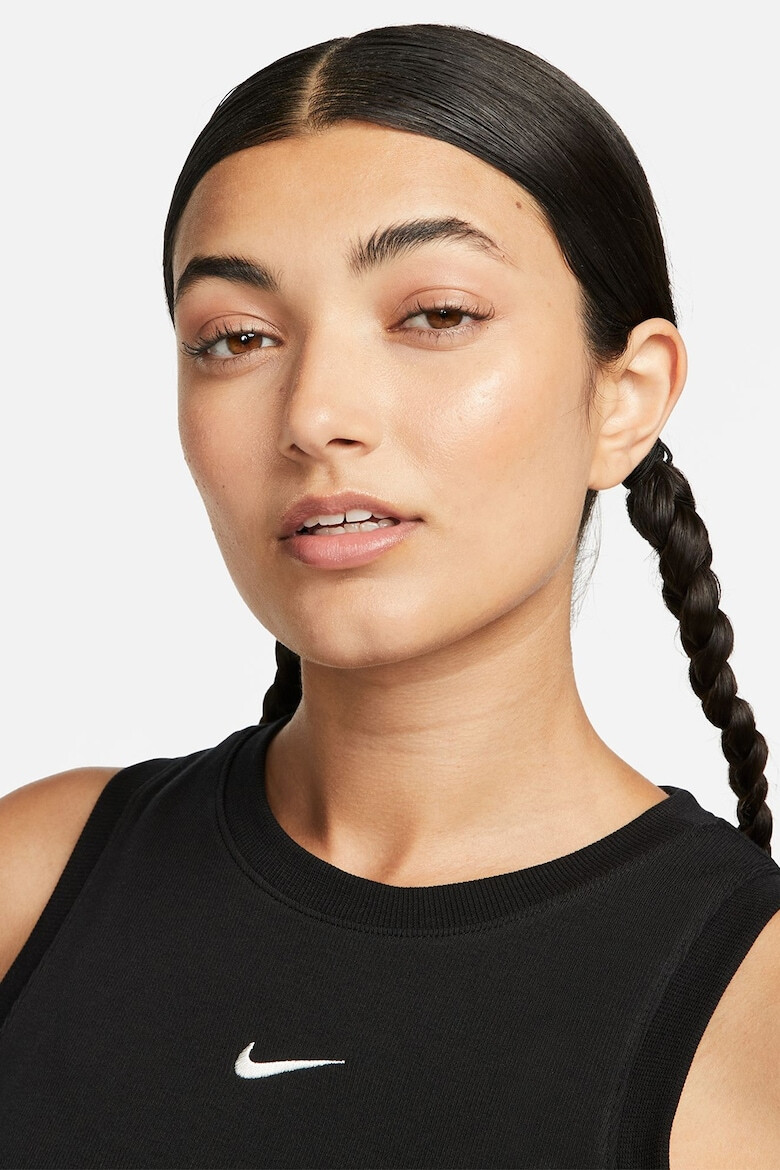 Nike Къс топ с лиосел с лого - Pepit.bg