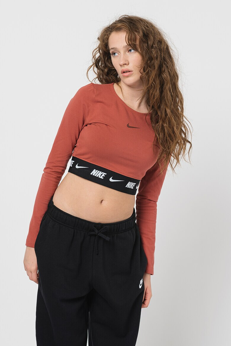 Nike Къс топ с лого - Pepit.bg