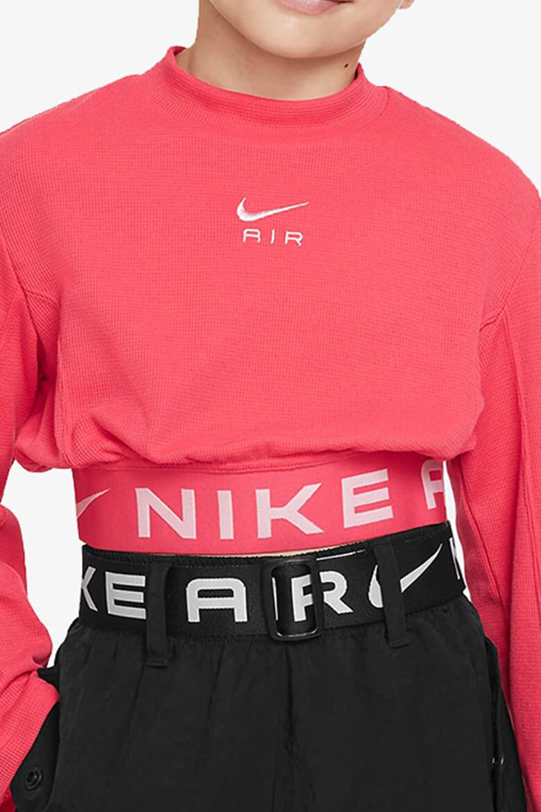 Nike Къса блуза Logo Air с еластична талия - Pepit.bg