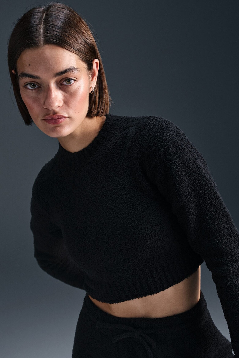 Nike Къса блуза с дълги ръкави - Pepit.bg