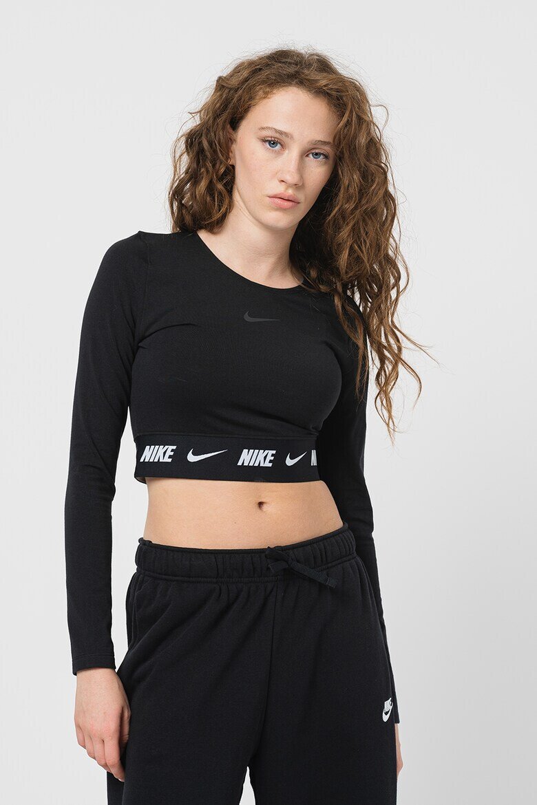 Nike Къса блуза с лого - Pepit.bg