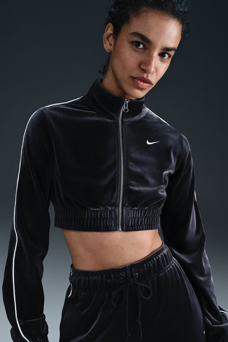 Nike Къса блуза с цип - Pepit.bg