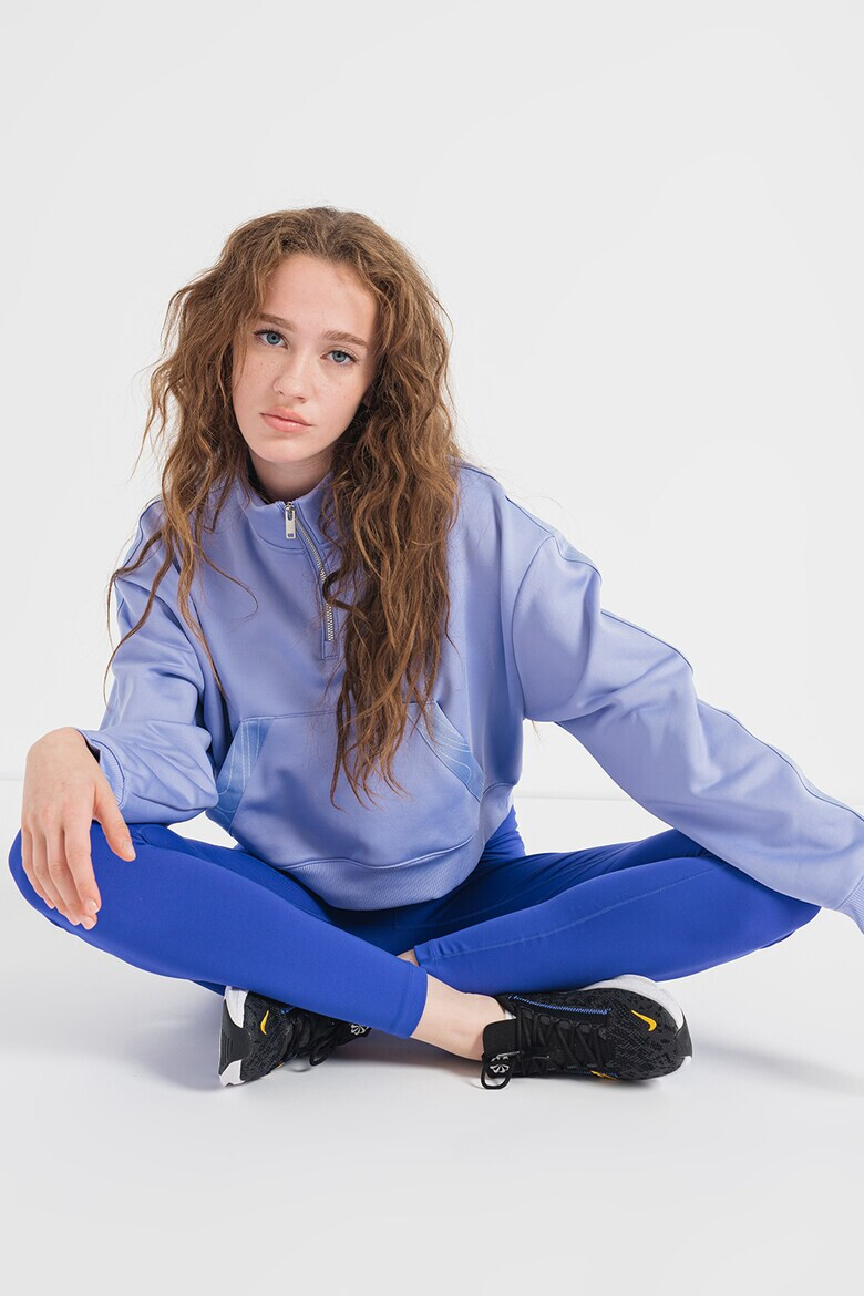 Nike Къса фитнес блуза Therma-FIT с къс цип - Pepit.bg