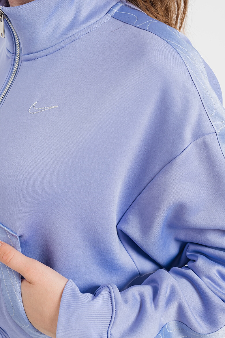 Nike Къса фитнес блуза Therma-FIT с къс цип - Pepit.bg