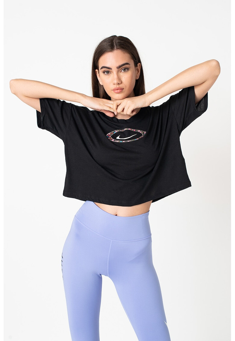Nike Къса фитнес тениска с Dri-Fit - Pepit.bg