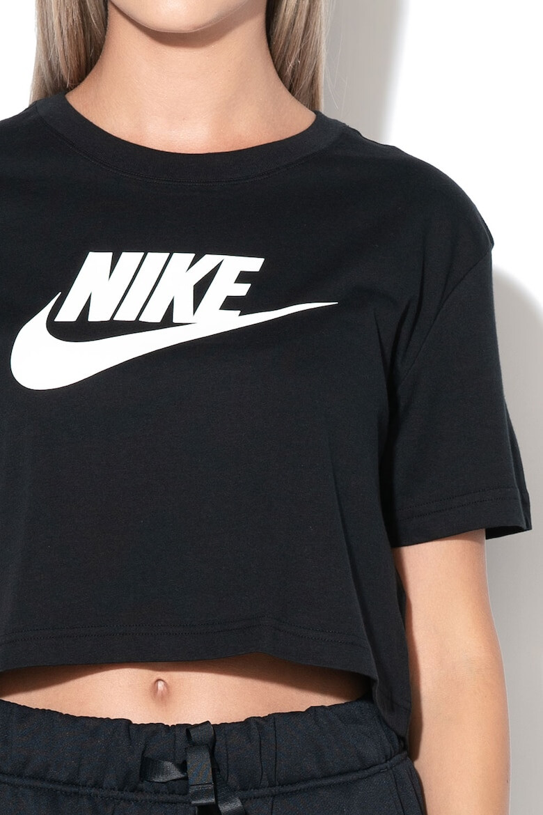Nike Къса памучна тениска Essentials с лого - Pepit.bg