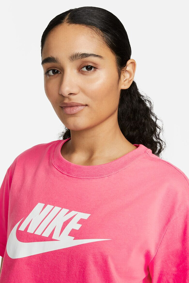 Nike Къса памучна тениска Essentials с лого - Pepit.bg