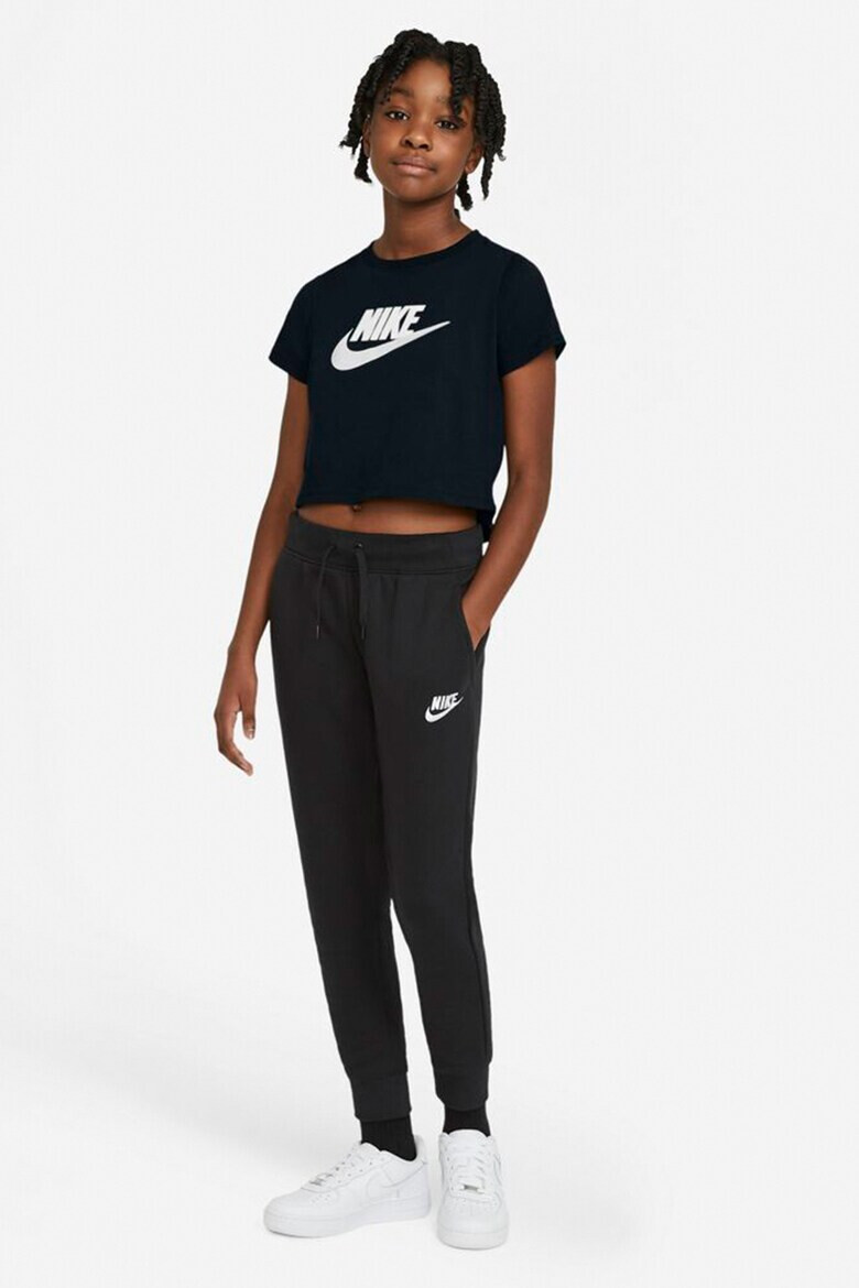 Nike Къса памучна тениска с лого - Pepit.bg