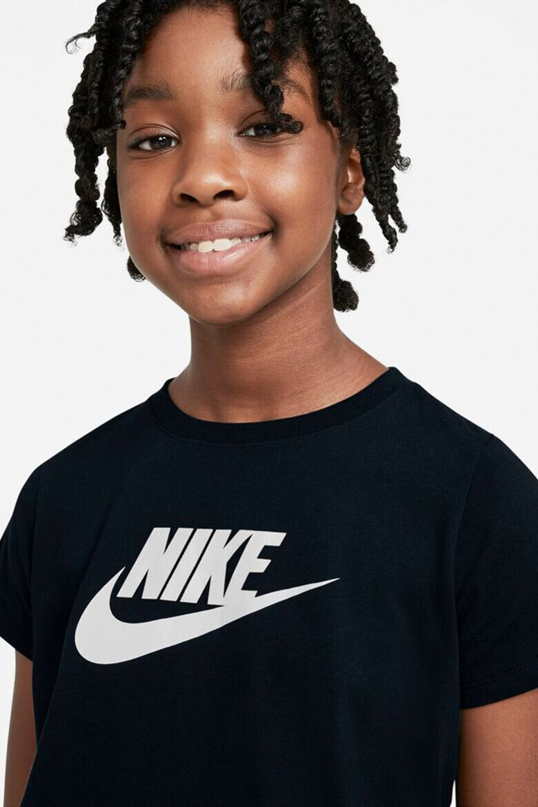 Nike Къса памучна тениска с лого - Pepit.bg