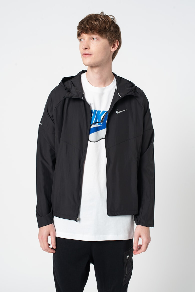 Nike Непромокаемо яке за бягане Repel Miler - Черен - Pepit.bg