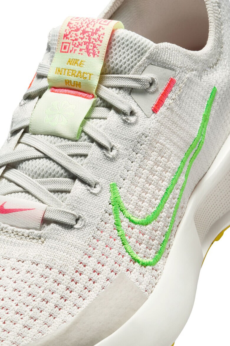 Nike Обувки Interact Interact Road за бягане - Светло сив/Лайм зелено - Pepit.bg