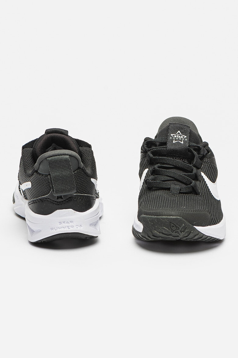 Nike Обувки Star Runner 4 за бягане - Бял/Черен - Pepit.bg