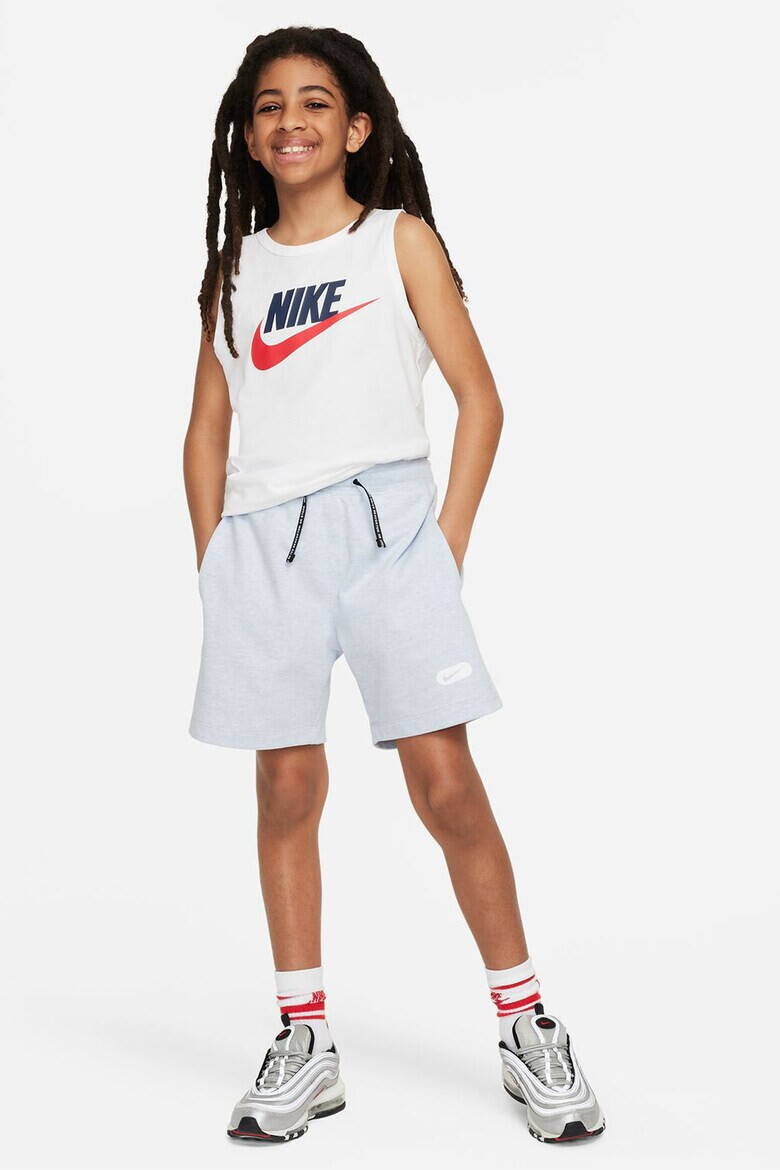 Nike Памучен топ с лого - Pepit.bg