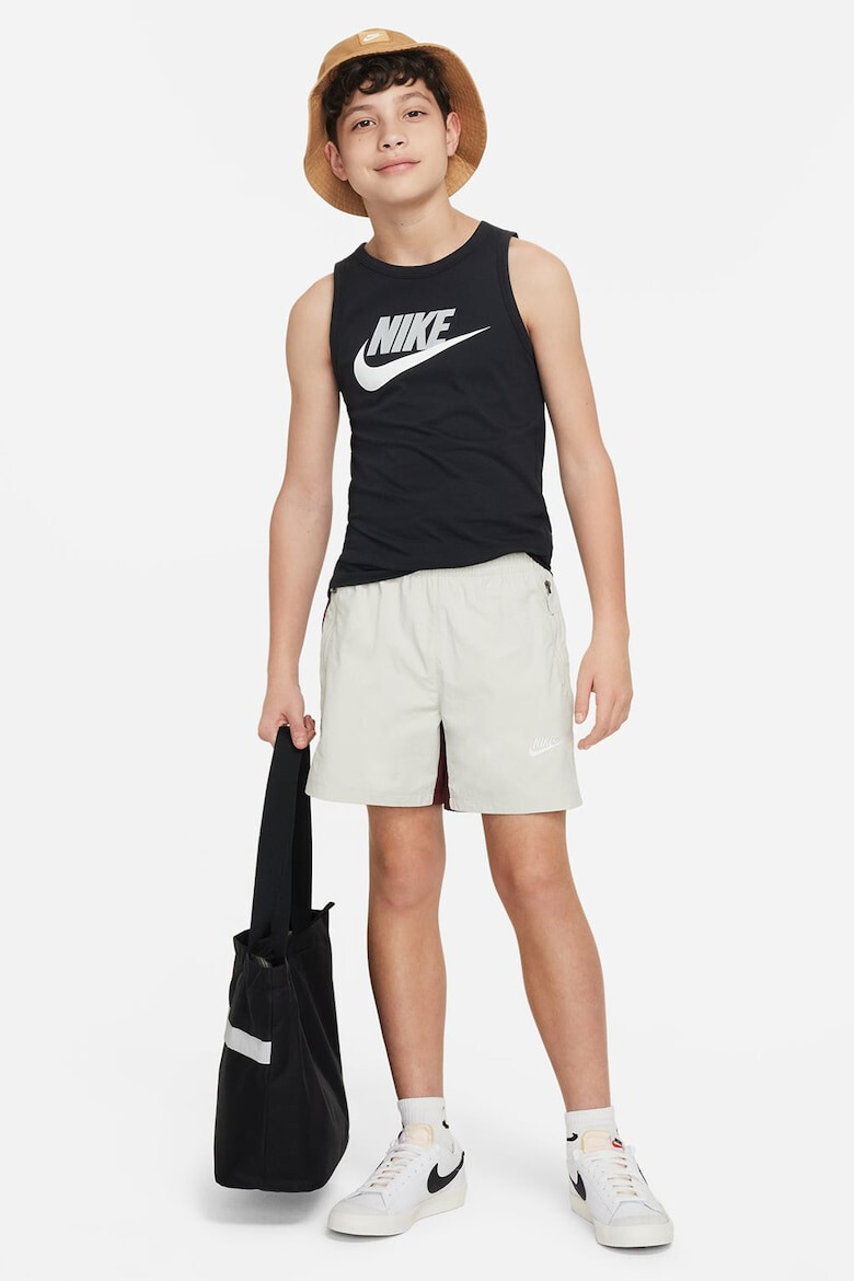 Nike Памучен топ с лого - Pepit.bg