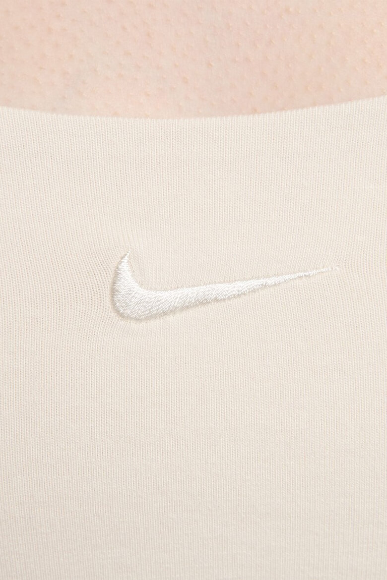 Nike Памучен топ с овално деколте - Pepit.bg