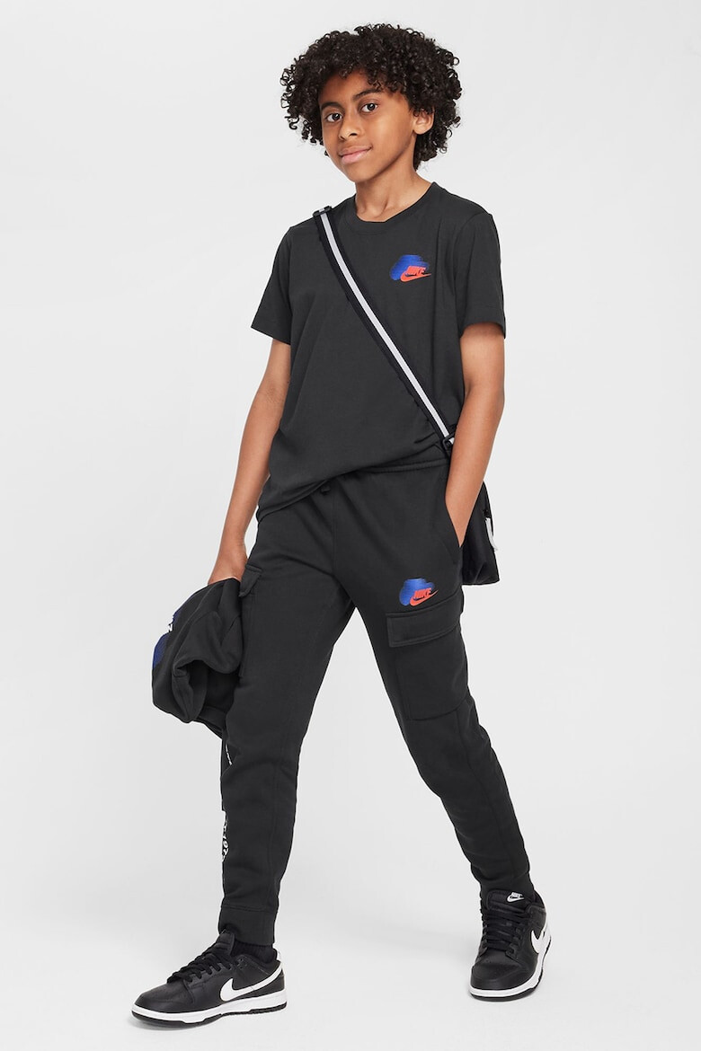 Nike Памучна тениска принт на гърба - Pepit.bg