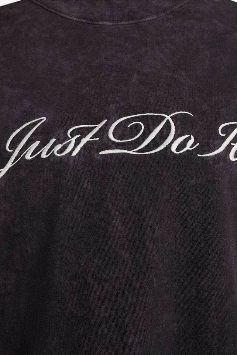 Nike Памучна тениска с бродирано лого - Pepit.bg
