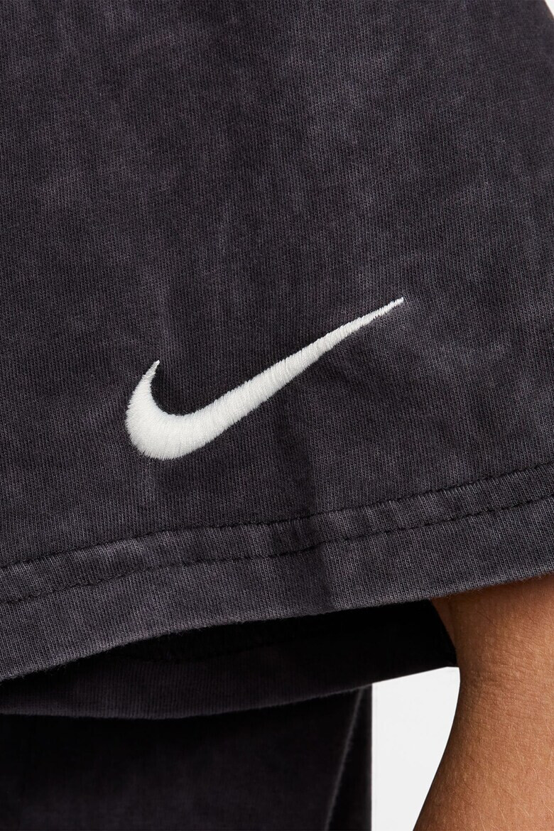 Nike Памучна тениска с бродирано лого - Pepit.bg