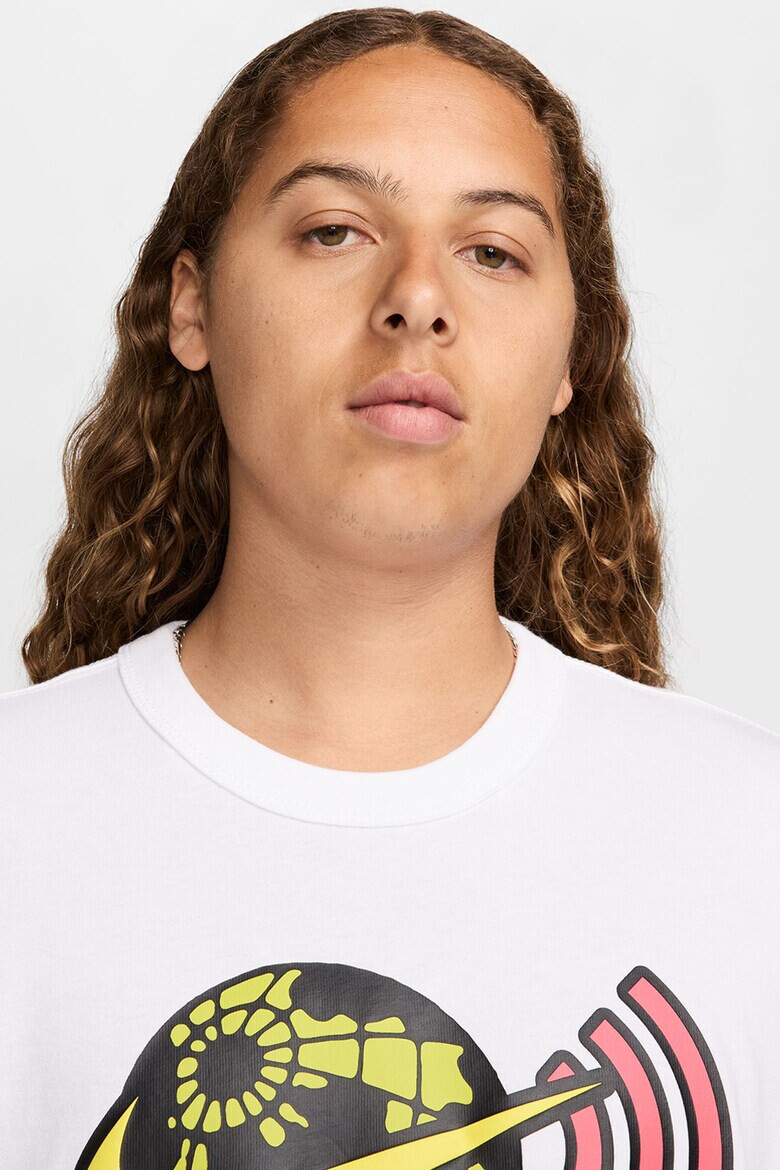 Nike Памучна тениска с графика - Pepit.bg