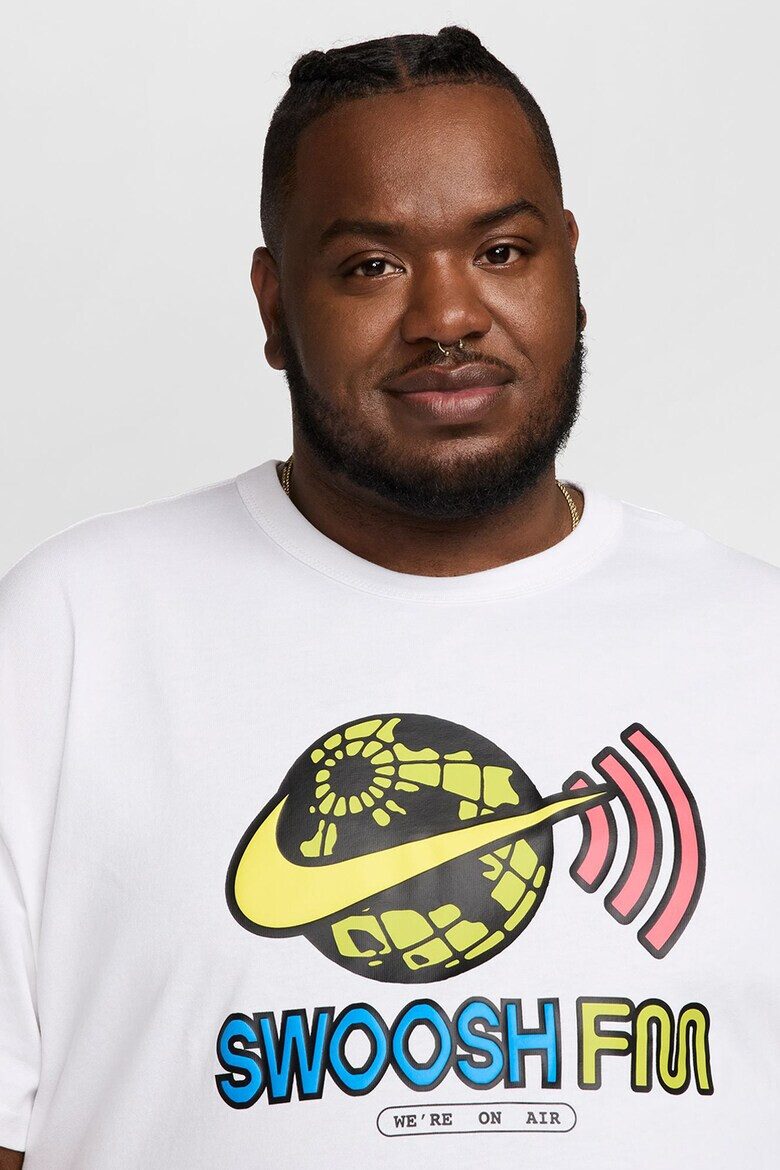 Nike Памучна тениска с графика - Pepit.bg
