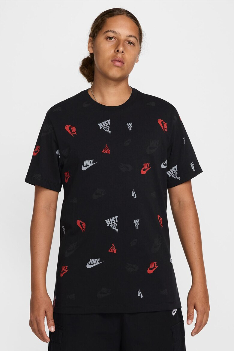 Nike Памучна тениска с лого - Pepit.bg