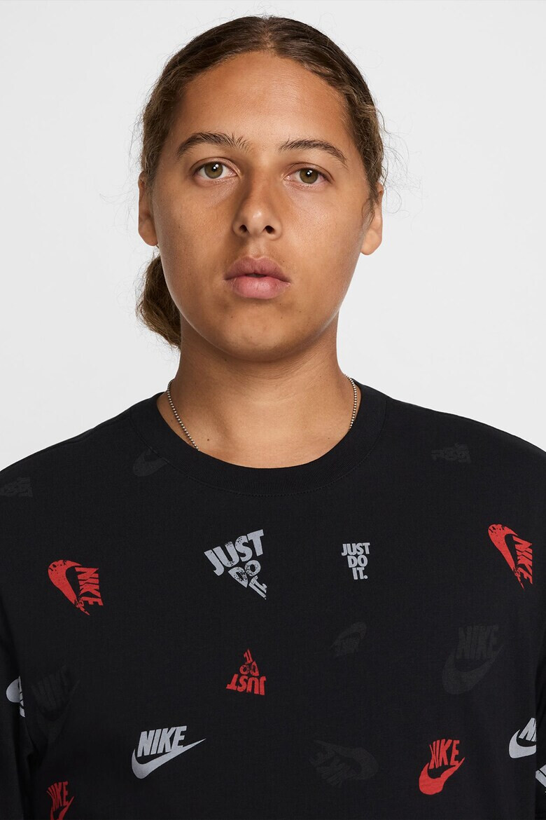 Nike Памучна тениска с лого - Pepit.bg