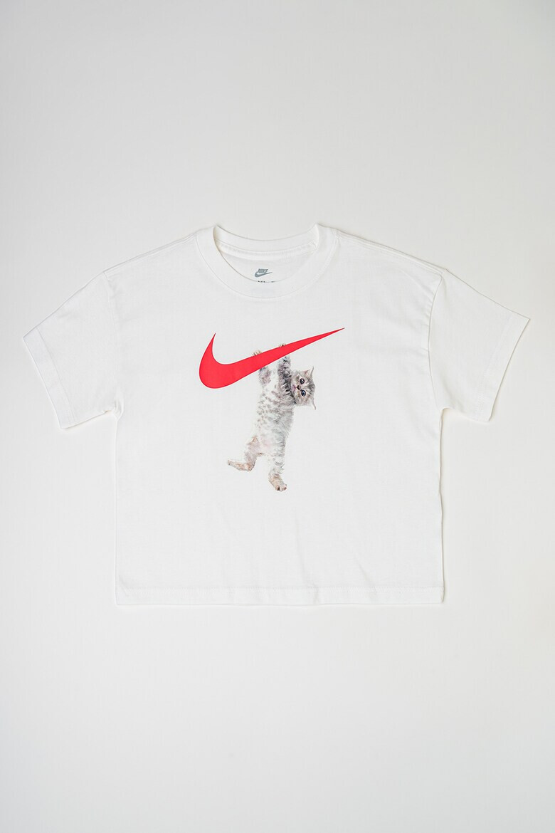 Nike Памучна тениска с принт - Pepit.bg