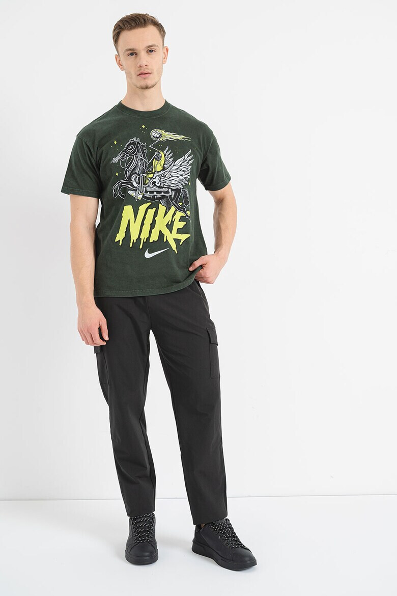 Nike Памучна тениска с шарка - Pepit.bg