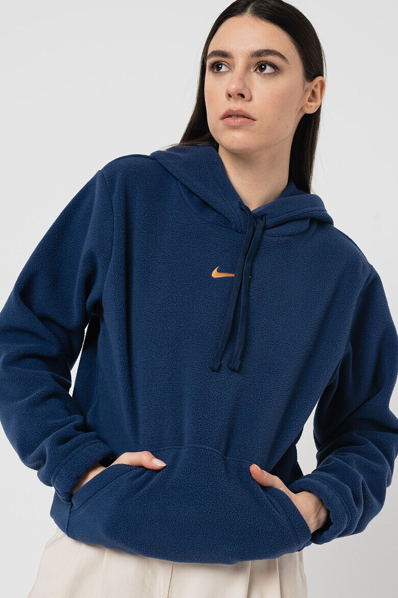 Nike Поларено худи с лого - Pepit.bg