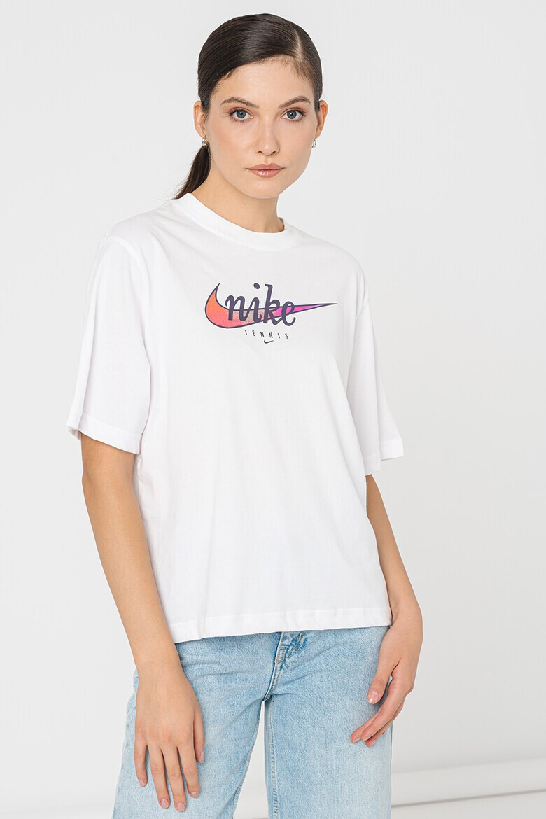 Nike Слим тренировъчна тениска с лого - Pepit.bg