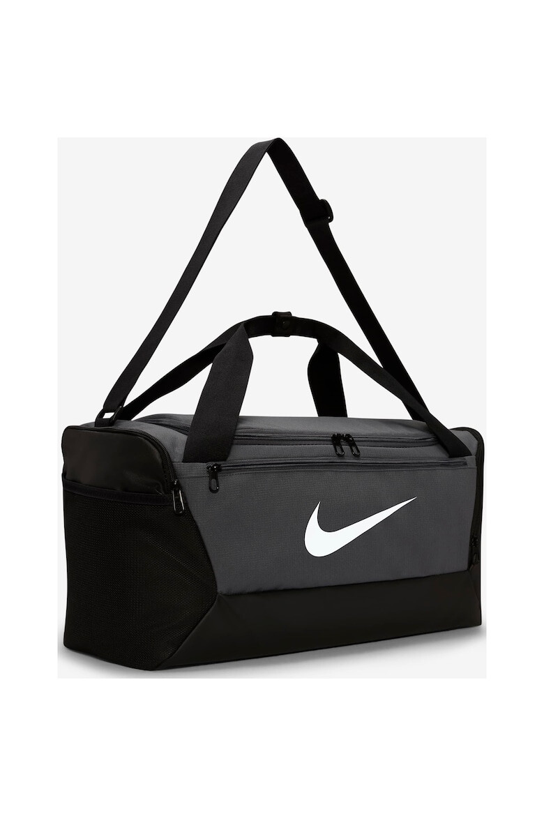 Nike Спортна чанта UNISEX NK BRSLA S DUFF - 9.5 (41L) FLINT GREY/BLACK/(WHITE) - Pepit.bg