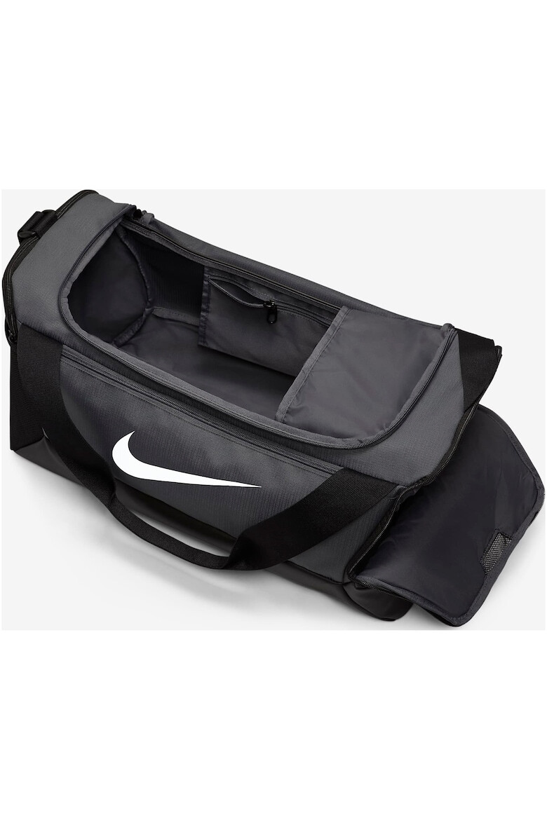 Nike Спортна чанта UNISEX NK BRSLA S DUFF - 9.5 (41L) FLINT GREY/BLACK/(WHITE) - Pepit.bg