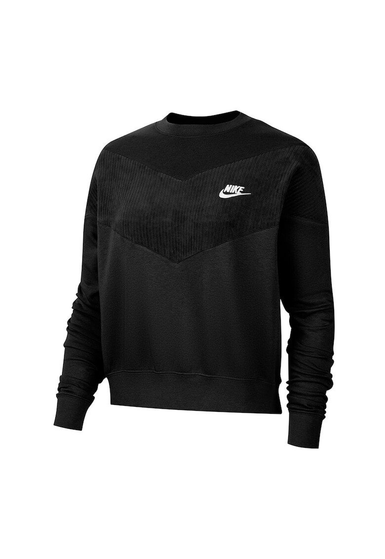 Nike Суитшърт Crew Velour с бродирано лого - Pepit.bg