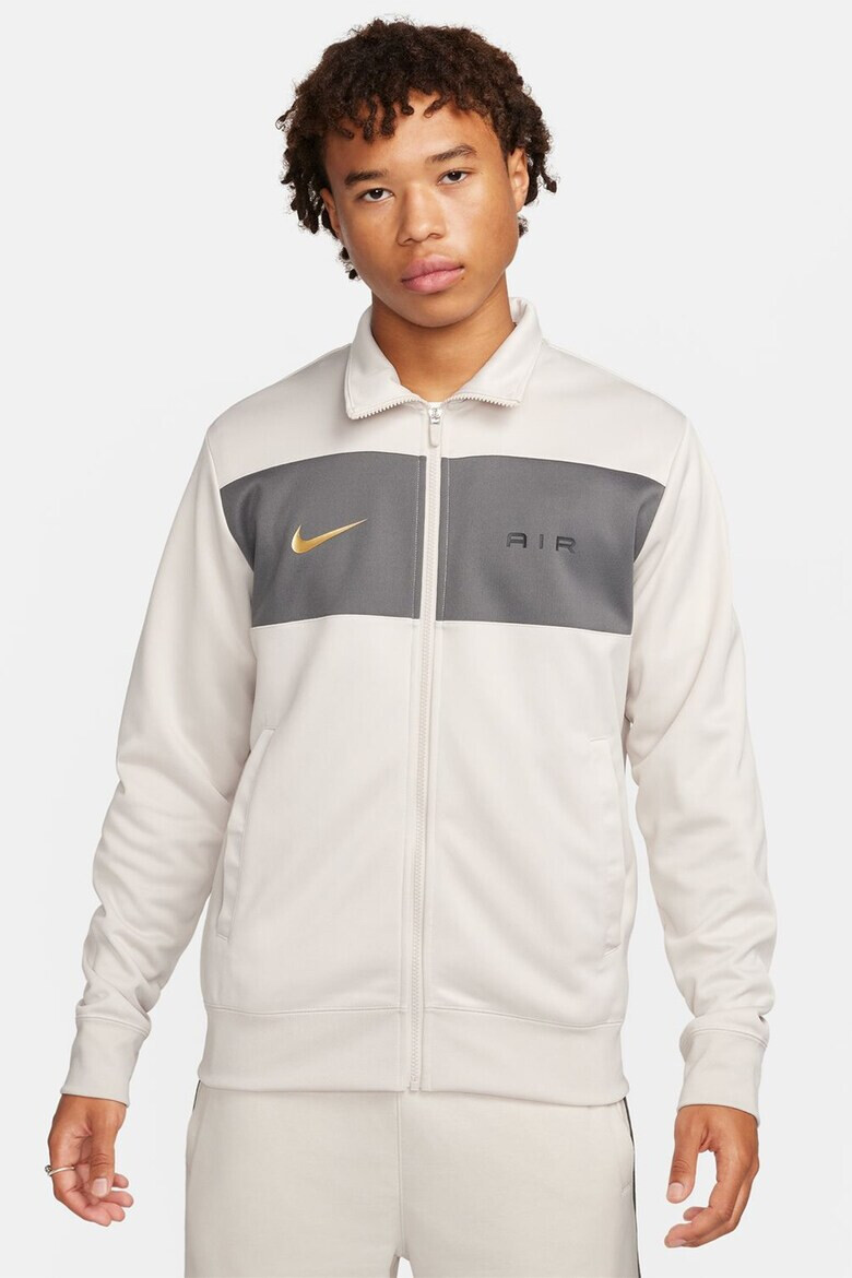 Nike Суитшърт с цип и контрастни панели - Pepit.bg