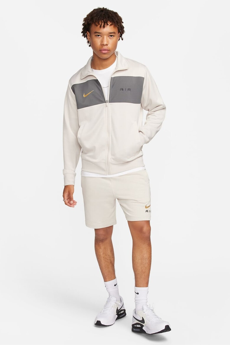 Nike Суитшърт с цип и контрастни панели - Pepit.bg