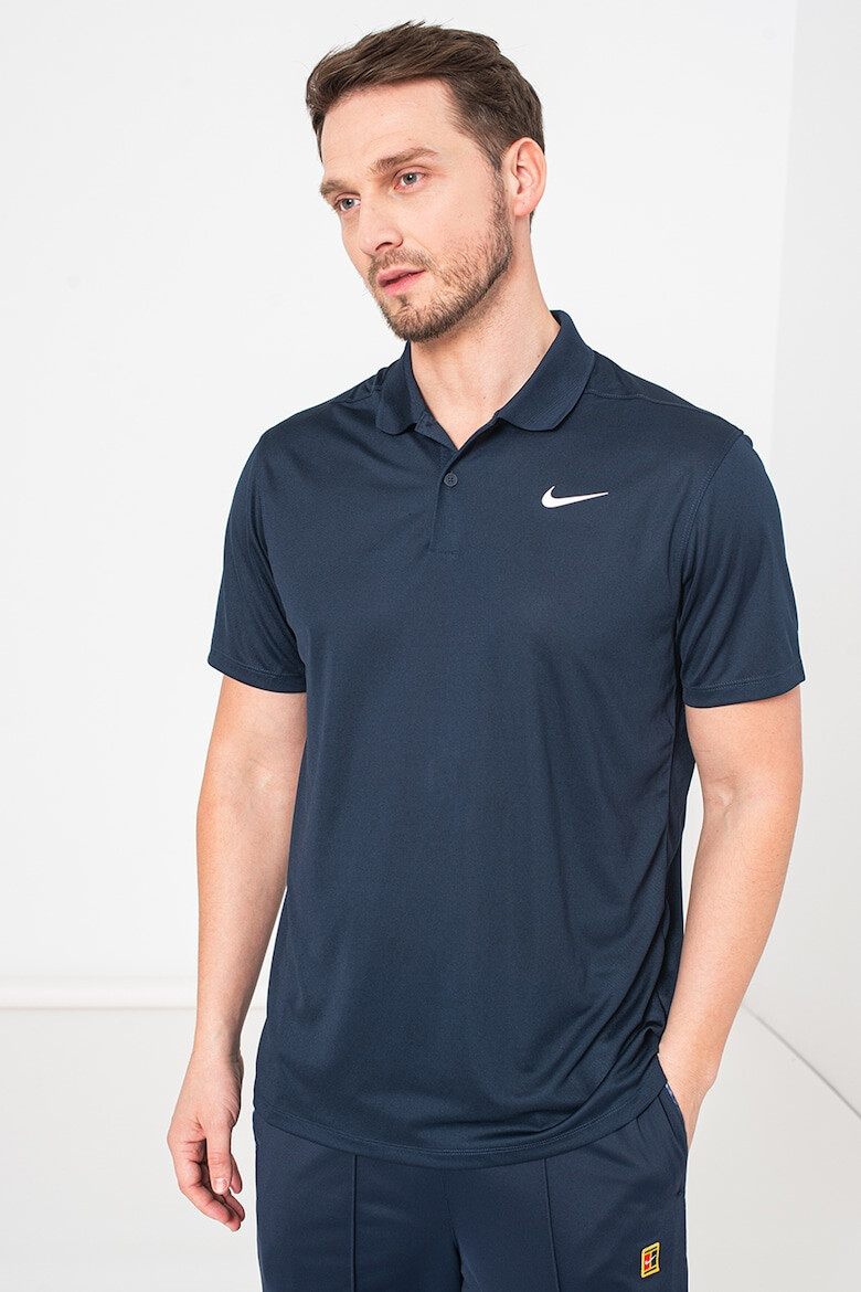 Nike Тенис тениска с яка и Dri Fit - Pepit.bg