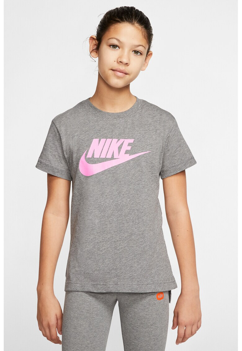 Nike Тениска Basic с асиметричен подгъв - Pepit.bg