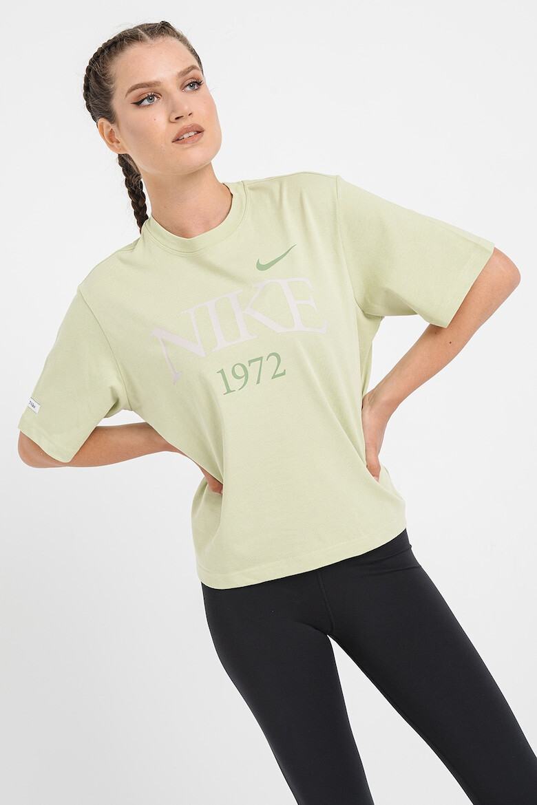 Nike Тениска с лого и паднали ръкави - Pepit.bg