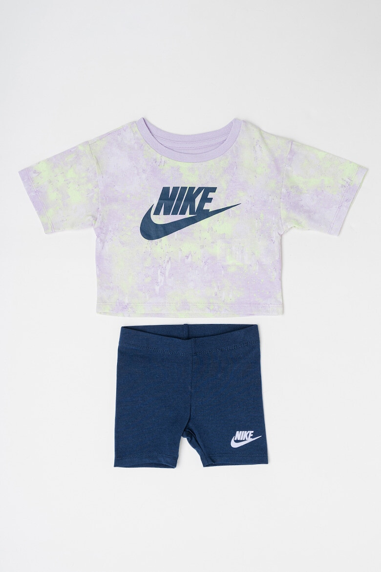 Nike Тениска с лого и шорти Midnight - Pepit.bg