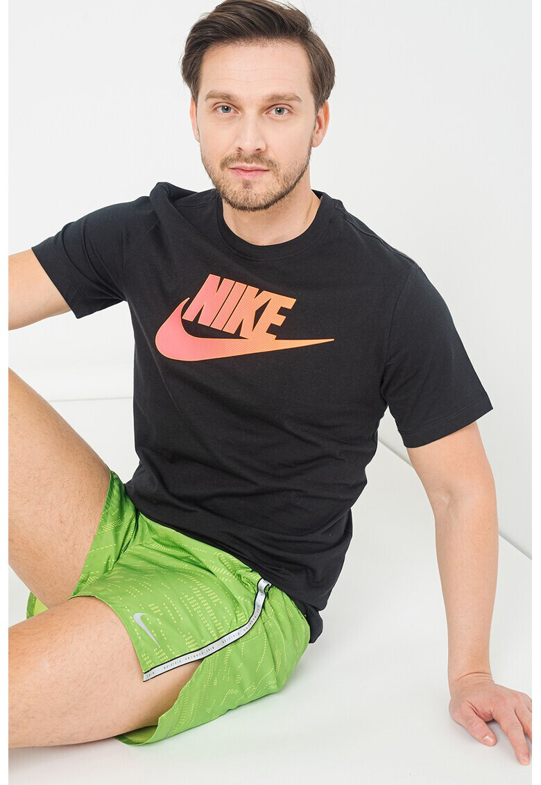 Nike Тениска с овално деколте и лого - Pepit.bg