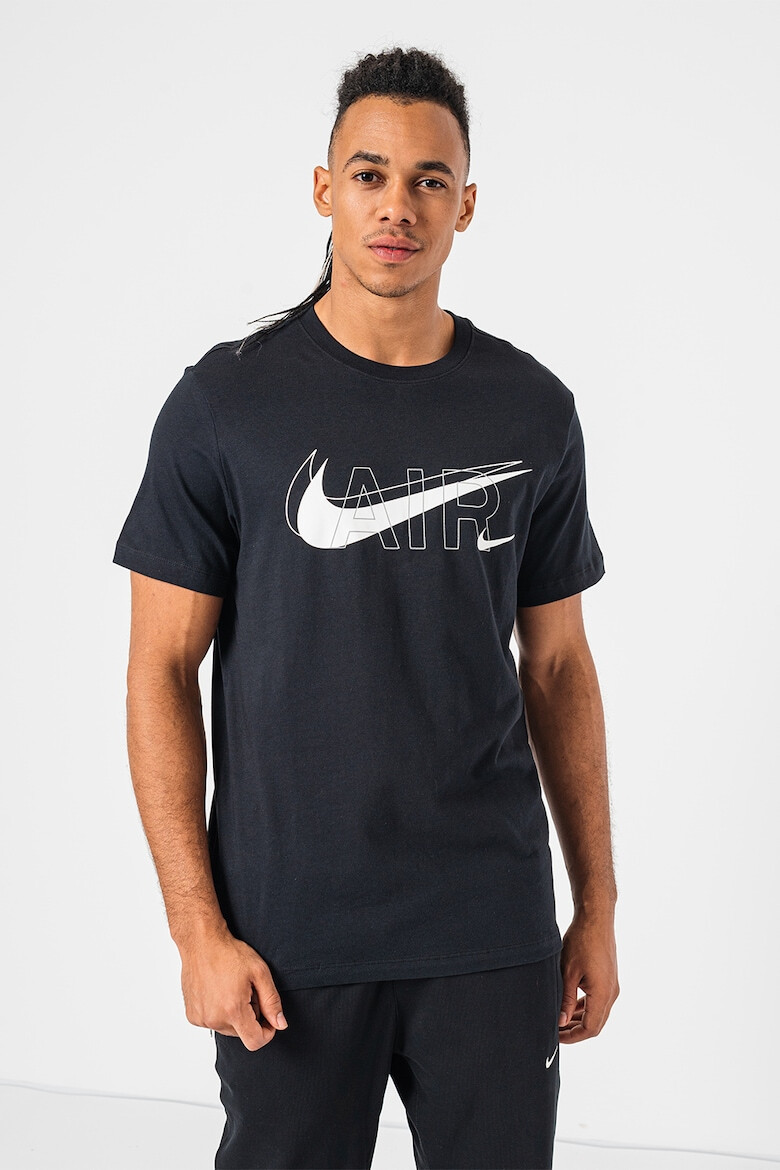 Nike Тениска с овално деколте и лого - Pepit.bg